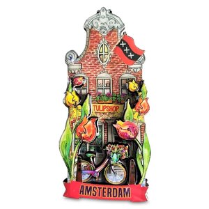 Typisch Hollands Haus mit magnetischer Fassade – Tulpenladen