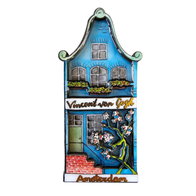 Typisch Hollands Haus mit magnetischer Fassade – Vincent van Gogh – Mandelblüte
