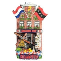 Typisch Hollands Haus mit Magnetfassade – Souvenirladen