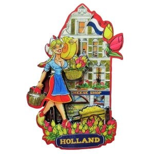 Typisch Hollands Haus mit magnetischer Fassade – Käsegeschäft