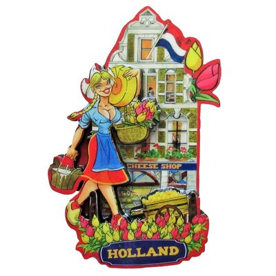 Typisch Hollands Haus mit magnetischer Fassade – Käsegeschäft