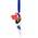 Heinen Delfts blauw Kerstornament Bosje tulpen