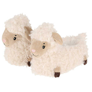 Apollo Dierenpantoffels - Schaap -  Wit