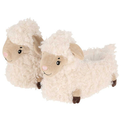 Apollo Dierenpantoffels - Schaap -  Wit