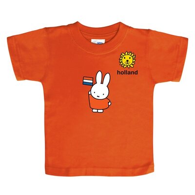 Nijntje (c) Miffy T-Shirt – Holland – Miffy mit Flagge – XS