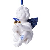 Heinen Delfts blauw Kerstornament Delfts blauwe engel
