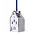 Heinen Delfts blauw Kerstornament - Delfts blauw -  Gevelhuisje met goud