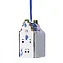 Heinen Delfts blauw Kerstornament - Delfts blauw -  Gevelhuisje met goud