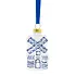 Heinen Delfts blauw Kerstornament Delfts blauwe speculaas