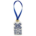 Heinen Delfts blauw Kerstornament Delfts blauwe speculaas