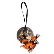Typisch Hollands Metallene Weihnachtskugel „Die Nachtwache“ mit Karamell-Meersalz-Toffees