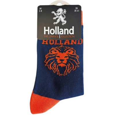 TTD Gifts Holland women's socks Blue-Orange size 36-41