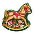Becky`s Kerstblik - Hobbelpaard gevuld met Caramel toffee`s  in chocolade
