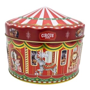 Becky`s Cookie tin - Circus - filled with macarons