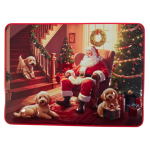 Becky`s Christmas tin with delicious butter cookies with sprinkles 300g - Santa - Labradoodles