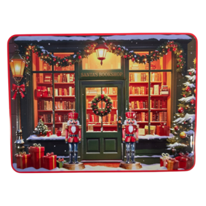 Becky`s Christmas tin with delicious butter cookies with sprinkles 300g - Bookstore