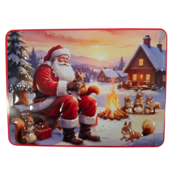 Becky`s Christmas tin with delicious butter cookies with sprinkles 300g - Santa - by campfire
