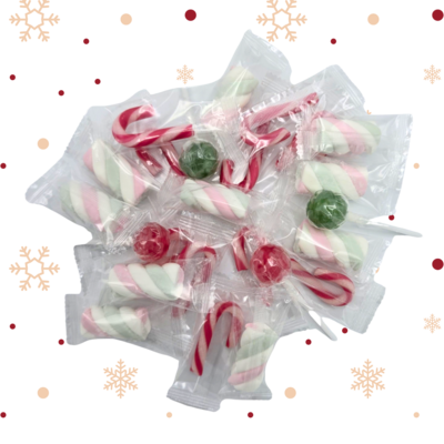 Becky`s Weihnachtssüßigkeitenhaus: Zuckerstangen, Marshmallows und Lutscher