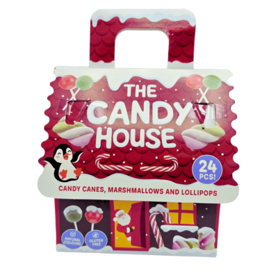 Becky`s Kerst-Snoephuisje Zuurstokjes, Marshmallows en Lolly`s