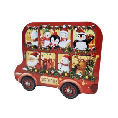 Becky`s Kerstblik - Kerstbus gevuld met heerlijk wafeltjes mix