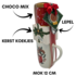 Becky`s 4-piece Christmas gift set with large Christmas mug, cocoa and cookies - Squirrel