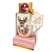 Becky`s Kerstcadeauset - Kerstmok met doosje winterthee - Rendier