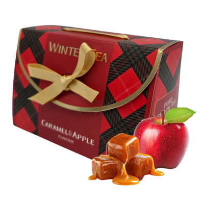 Becky`s Winterthee - caramel-appel  in feestelijk kerstdoosje