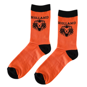 TTD Gifts Holland Damensocken Orange-Schwarz Größe 36-41