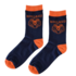 TTD Gifts Holland herensokken Blauw-Oranje  maat 40-46