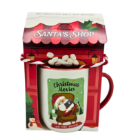 Becky`s Christmas house - Santa shop - Mug with cocoa mix and marshmallows