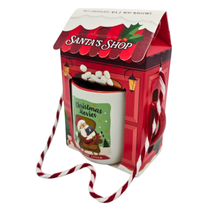 Becky`s Christmas house - Santa shop - Mug with cocoa mix and marshmallows