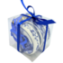 Heinen Delfts blauw Delfts blauwe kerstballen 8cm - geschenkset van 3stuks