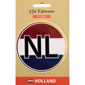 TTD Gifts Runder Aufkleber – NL – Niederlande – 8,5 cm