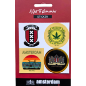 TTD Gifts Stickervel Amsterdam met 4  stickers