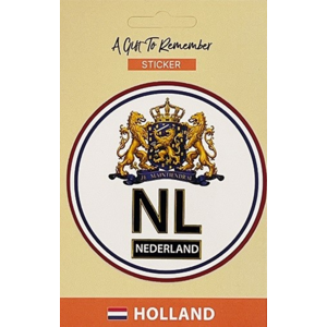 TTD Gifts Round Sticker - NL - Netherlands - 8.5cm