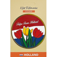 TTD Gifts Sticker Around Holland - Tulips - 8.5cm