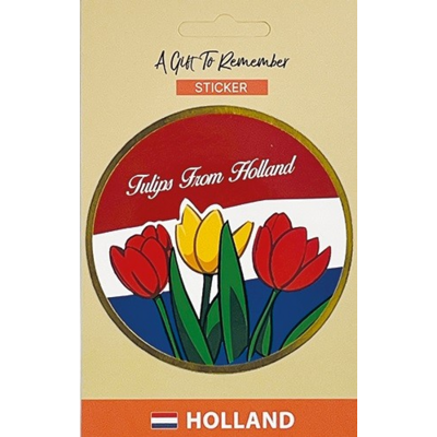 TTD Gifts Sticker Around Holland - Tulips - 8.5cm