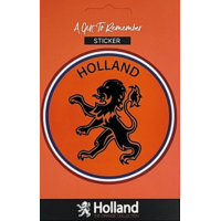 TTD Gifts Sticker Rond- Holland - Oranje - Leeuw - 8.5cm