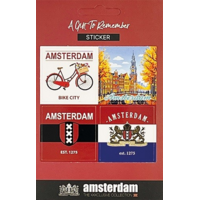 TTD Gifts Stickervel Amsterdam met 4 stickers