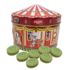 Becky`s Cookie tin - Circus - filled with macarons