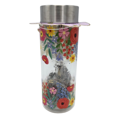 Becky`s Tea To Go - Dubbelwandige theefles - inclusief hibiscus-appelthee