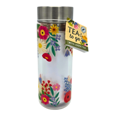 Becky`s Tea To Go - Dubbelwandige theefles - inclusief hibiscus-appelthee