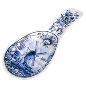Matix Lepelhouder Delfts blauw met molenlandschap