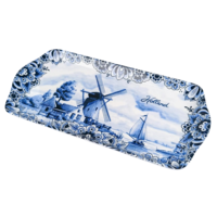 Matix Tray - Delft Blue - Medium - Dutch Windmill Landscape