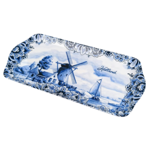 Matix Dienblad - Delfts blauw - Middelgroot - Molenlandschap Holland