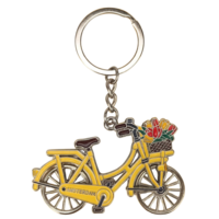 matix Sleutelhanger - Fiets  geel - Amsterdam
