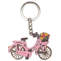 matix Keychain - Pink Bicycle - Holland