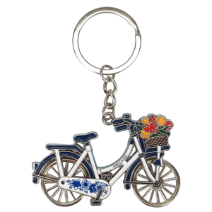 matix Sleutelhanger - Fiets - Delfts blauw - Holland