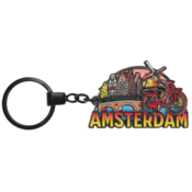 matix Schlüsselanhänger Amsterdam – Schwarzes Metall