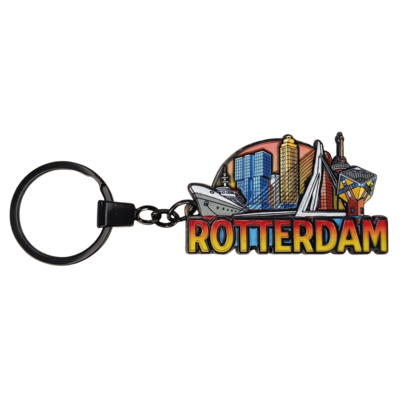 matix Keychain Rotterdam - Black metal